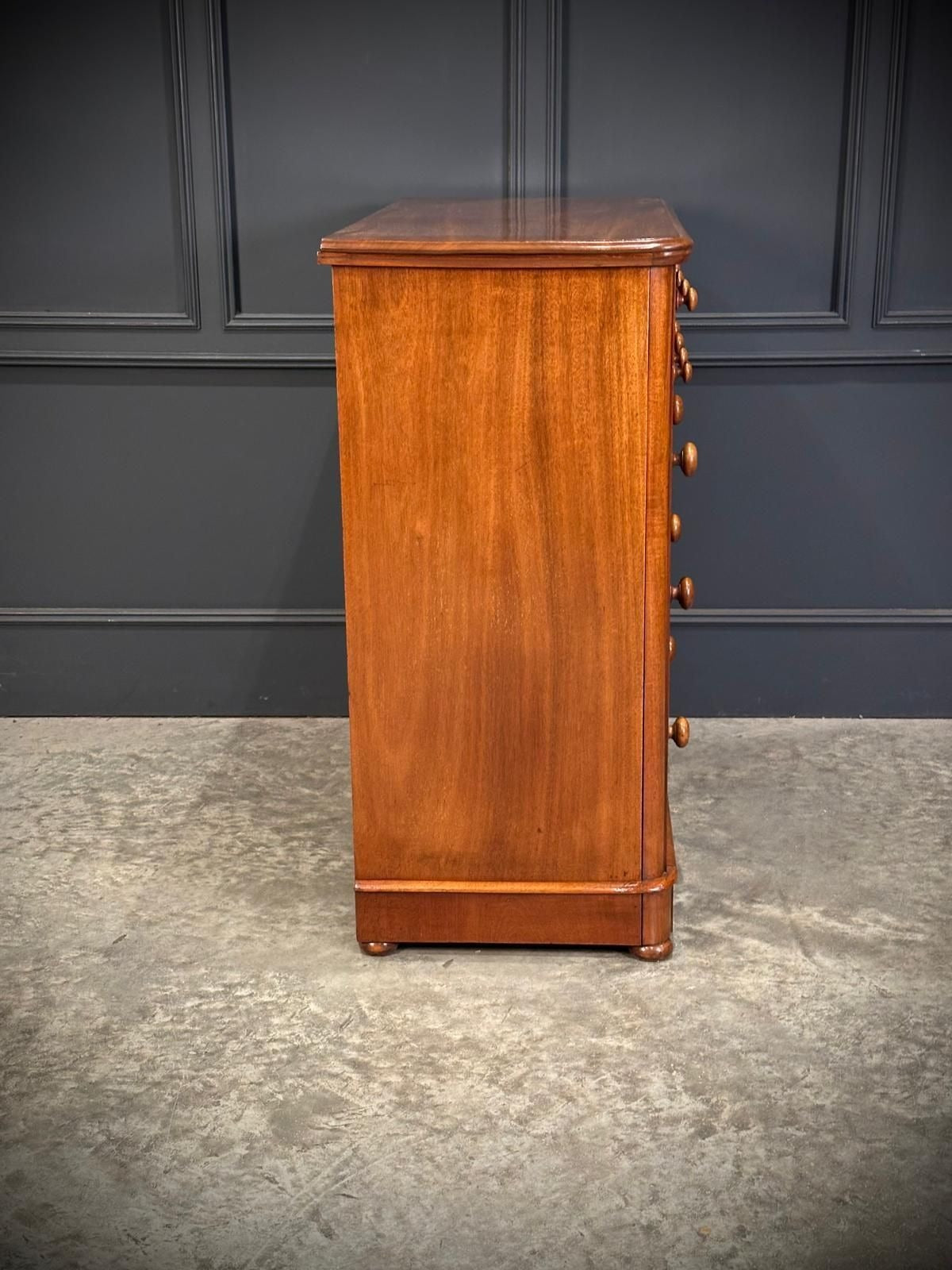 Vintage Victorian Mahogany Chest Of Drawers