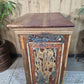 Vintage Reclaimed Indian Solid Wooden Brick Mould Drawer Unit Bedside Kitchen