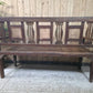 Vintage Rustic Solid Wooden Garden Bench Seat Day Bed