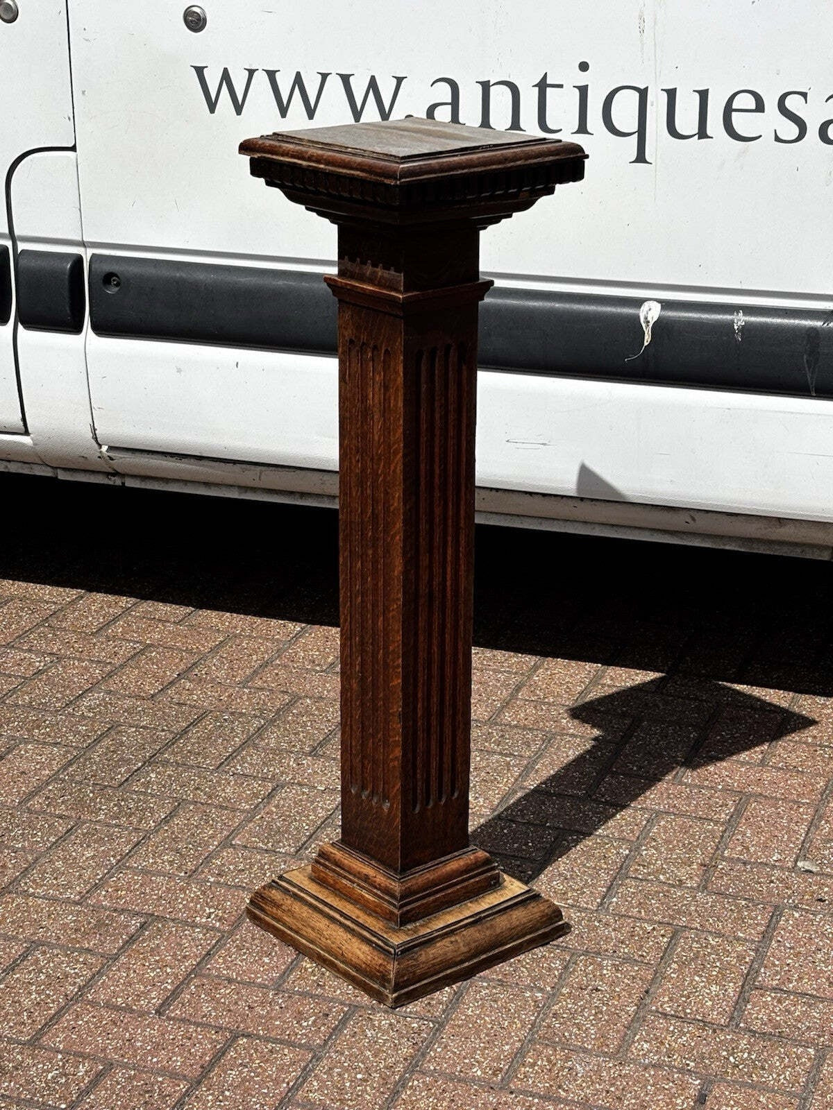 Edwardian Oak Plant Stand, 21st Century