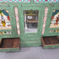 Green Vintage Indian Colonial Solid Wooden Glazed Sideboard Drinks Cabinet