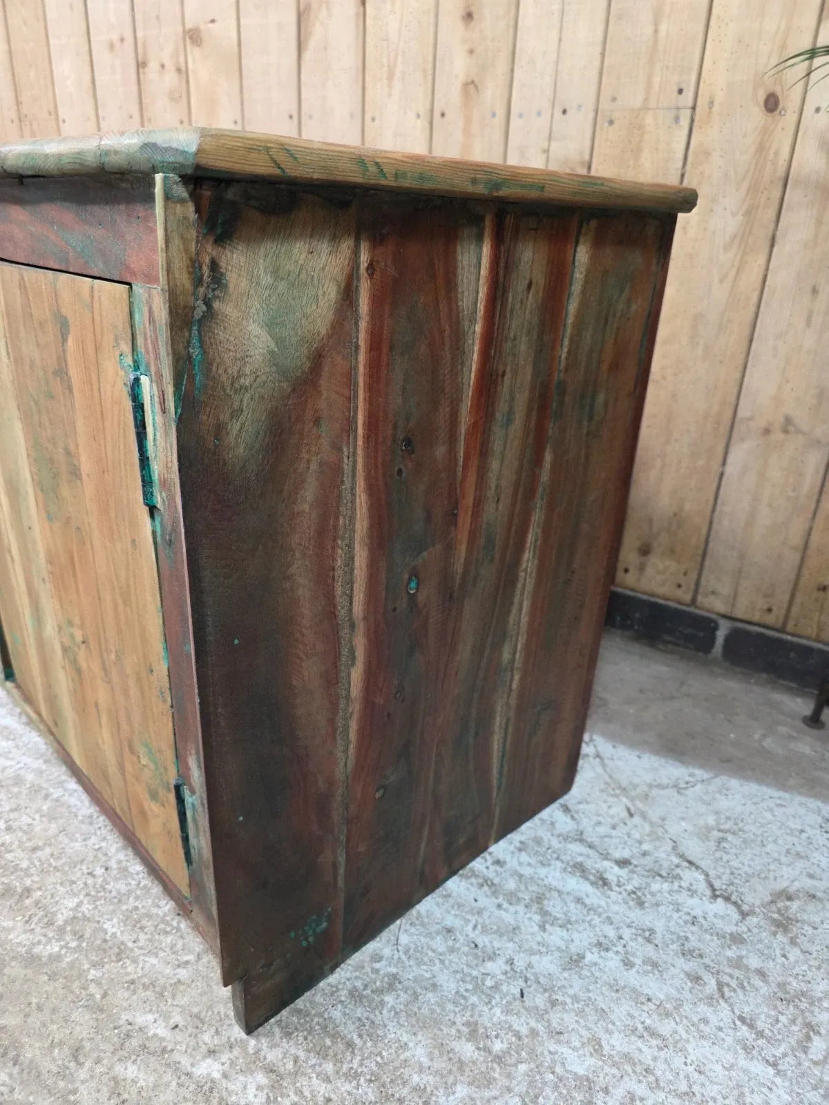 Vintage Reclaimed indian Solid Wooden Sideboard Tv Unit Display Cabinet