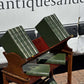Edwardian Mahogany Book Trough On Brass Castors. Small Bookcase.