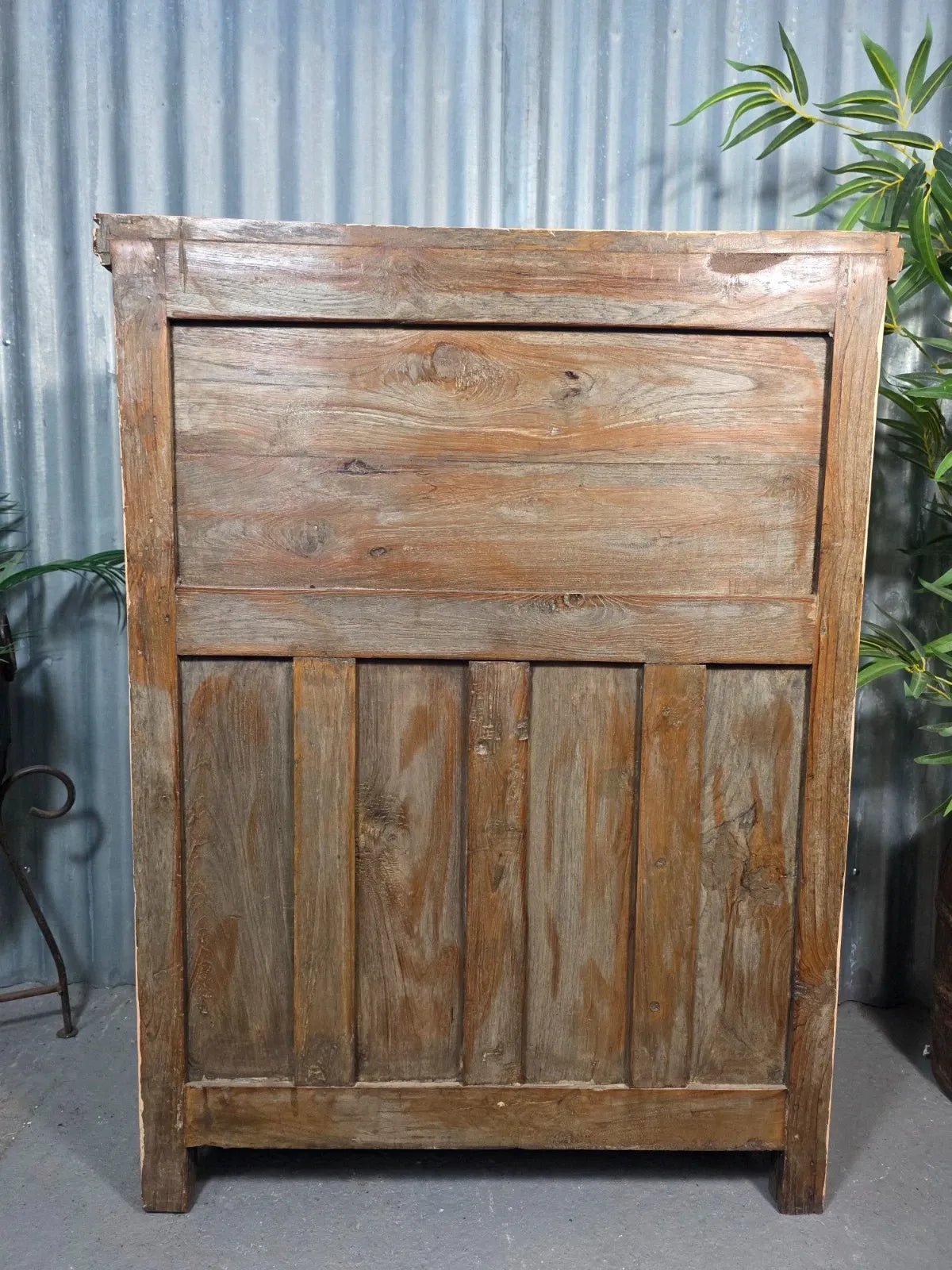 Vintage Reclaimed Indian Wooden Free Standing Bathroom Kitchen Cupboard Cabinet