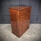 Vintage Victorian Mahogany Chest Of Drawers