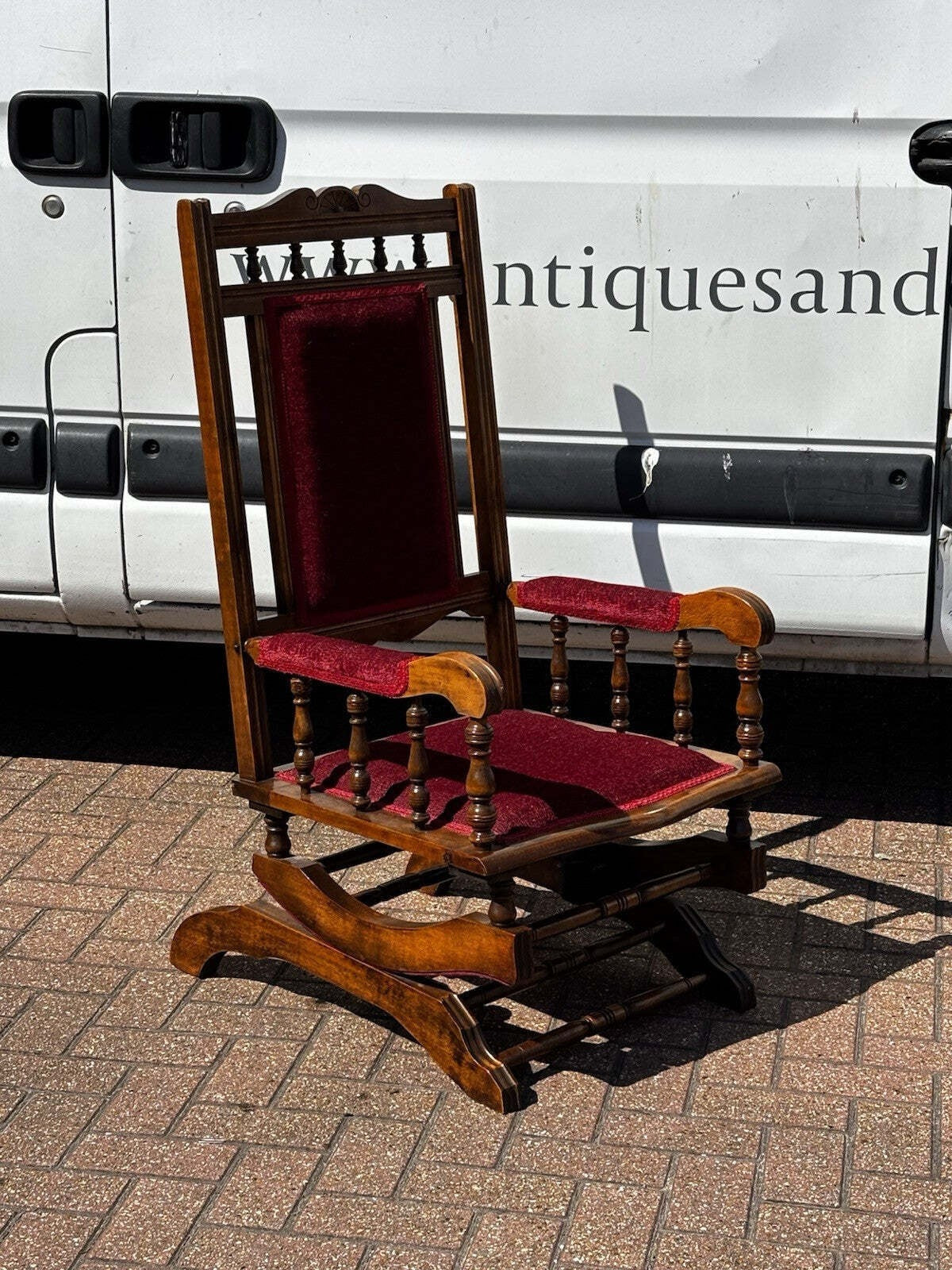 Vintage Victorian Rocking Chair, 1800s