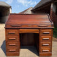 Vintage Oak Roll Top Desk By Angus Of London