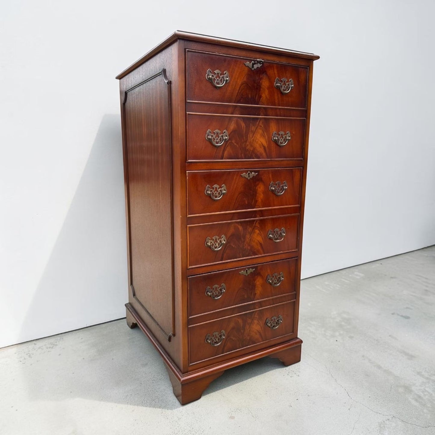 Vintage Tall Georgian style Mahogany filing cabinet drawers