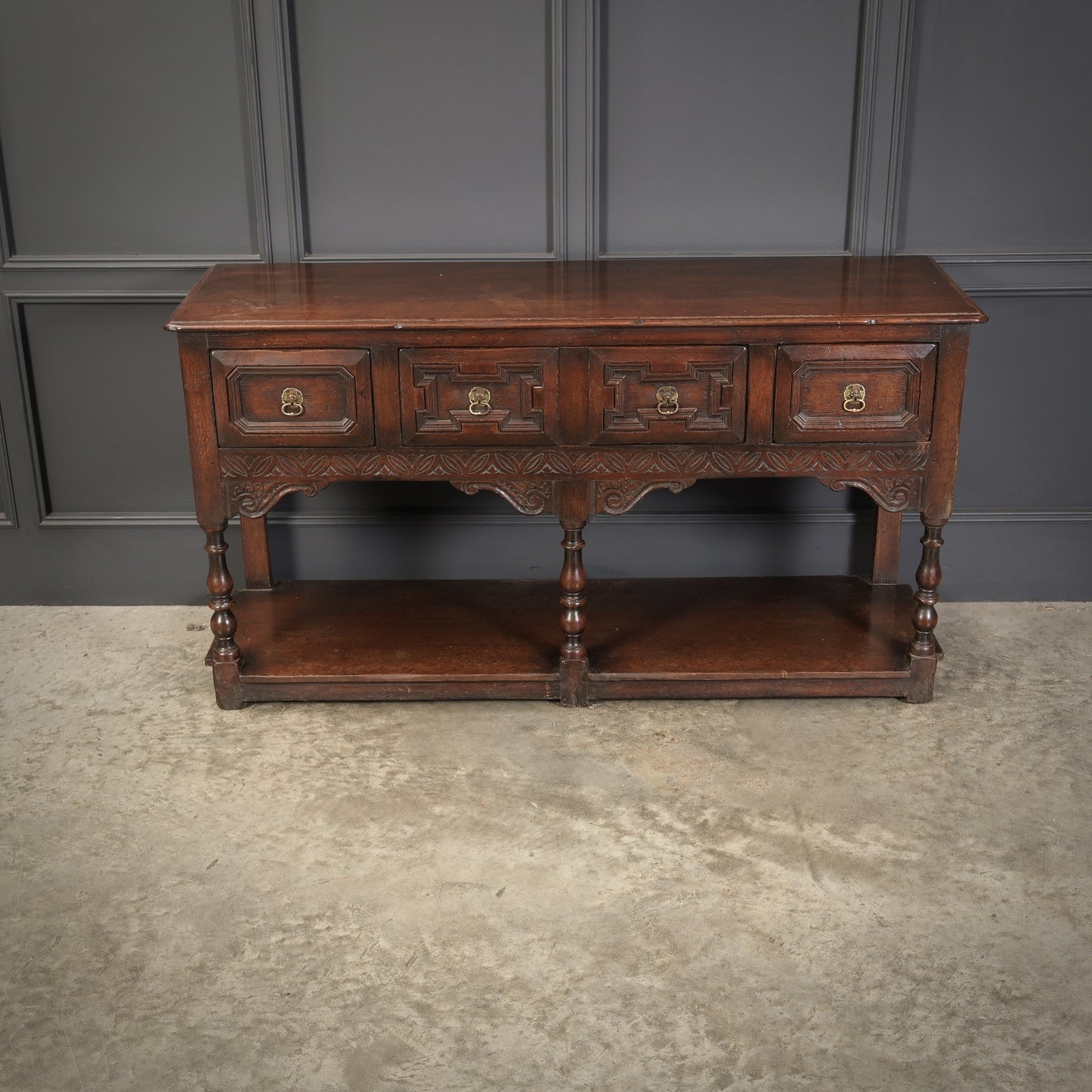 Rustic Oak Vintage Sideboard