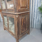 Vintage Glazed Colonial Wooden Kitchen Bathroom Drinks Display Cabinet
