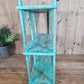 Blue Vintage Reclaimed Solid Wooded Arched Temple Wall Display Shelf Shelves