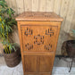 Tall Vintage Indian Wooden Free Standing Bathroom Kitchen Cupboard Cabinet