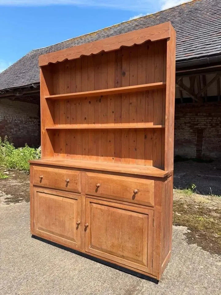 Vintage Pine Country Dresser Rustic Kitchen Farmhouse Pantry Larder Cupboard