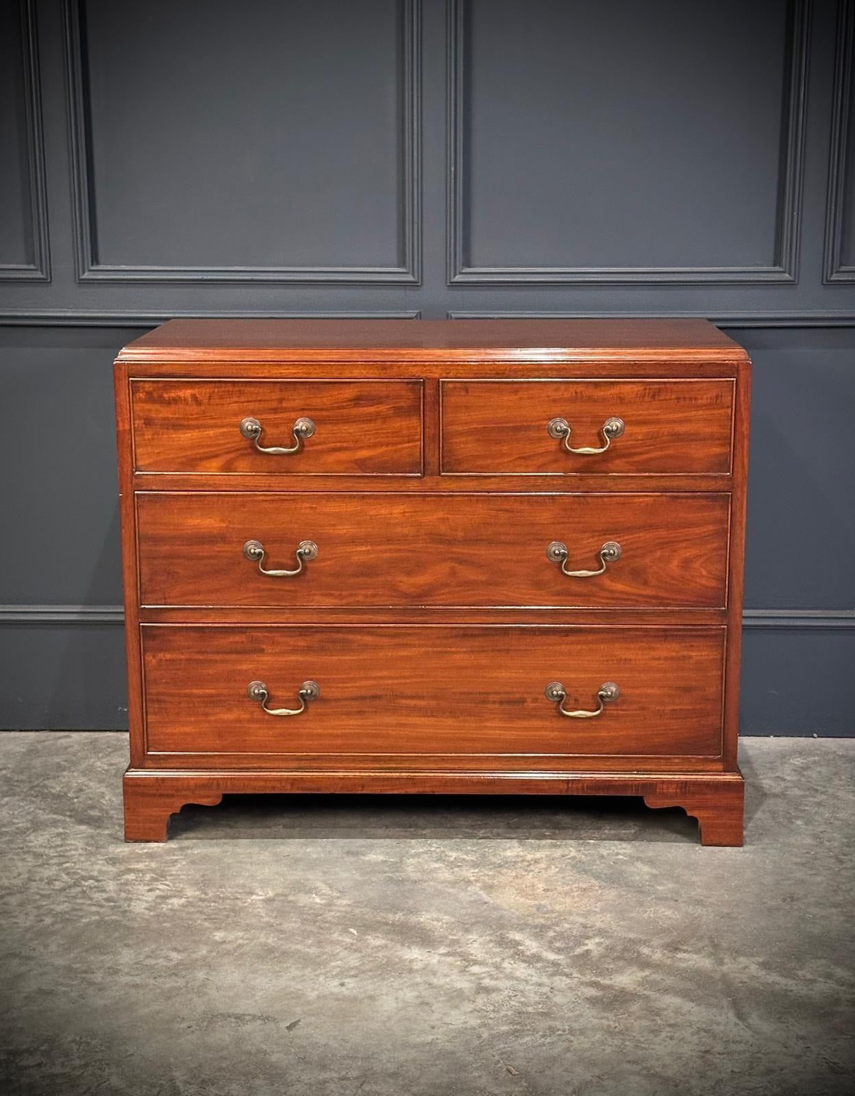 Small Vintage Mahogany Chest Of Drawers