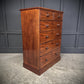 Vintage Victorian Mahogany Chest Of Drawers