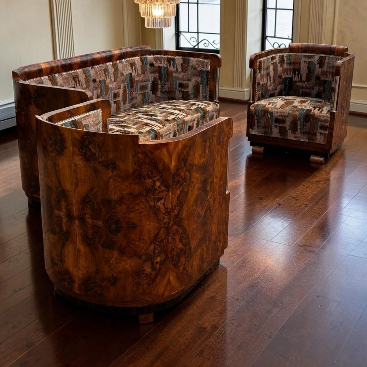 Art Deco 3 Piece Lounge Suite, Fab Condition For It's Age, Desirable dimensions.
