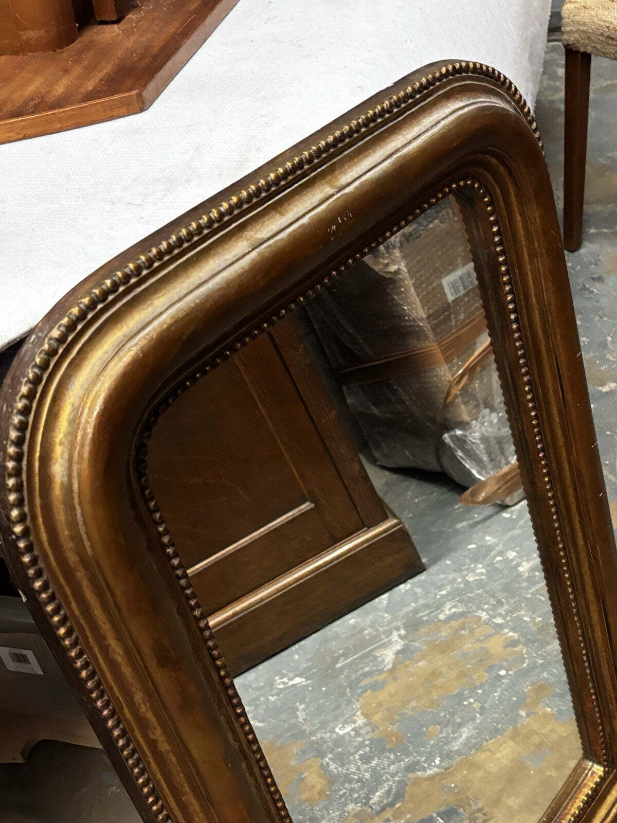 Vintage Gold Gilt Mirror In Ornate Frame. 82 X 53 Cms.