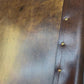Tan Leather Vintage Drawer Handmade Furniture Bedroom Storage Rustic Leather Chest Drawers Custom Wood Cabinet