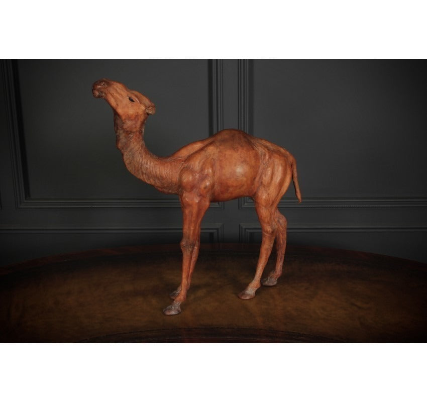 Vintage Leather Camel Ornament