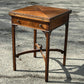 Vintage Victorian Mahogany Games Table , Green Baized Playing Area With Counter Holders