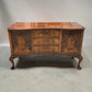 Vintage Georgian revival Walnut sideboard cabinet
