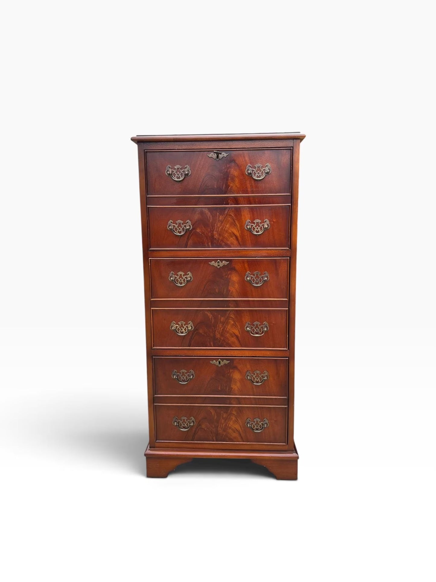 Vintage Tall Georgian style Mahogany filing cabinet drawers