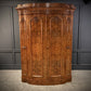 Large Victorian Bow Front Walnut Art Deco Wardrobe