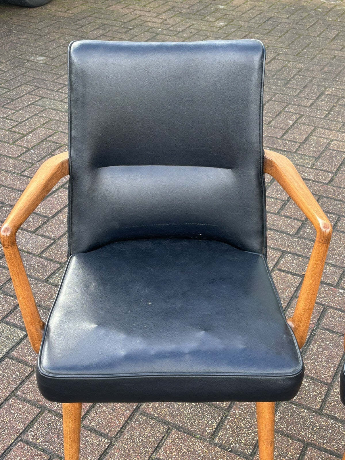 Mid Century Retro Pair Of Library Armchairs
