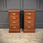 Pair Of Victorian Vintage Walnut Bedside Chests