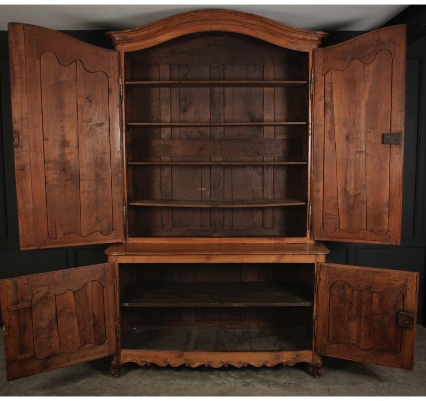 Large 18th Century Cherry Wood Vintage Cupboard