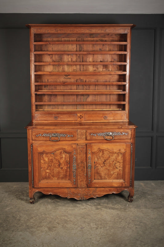 Large 18th Century Cherrywood & Walnut Antique Dresser