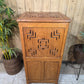 Tall Vintage Indian Wooden Free Standing Bathroom Kitchen Cupboard Cabinet