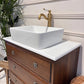 Oak Single Vintage Bathroom Vanity Unit