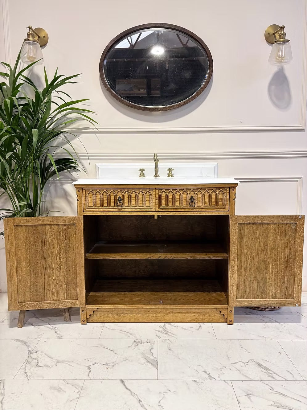 Vintage Reclaimed Vanity Unit With Basin