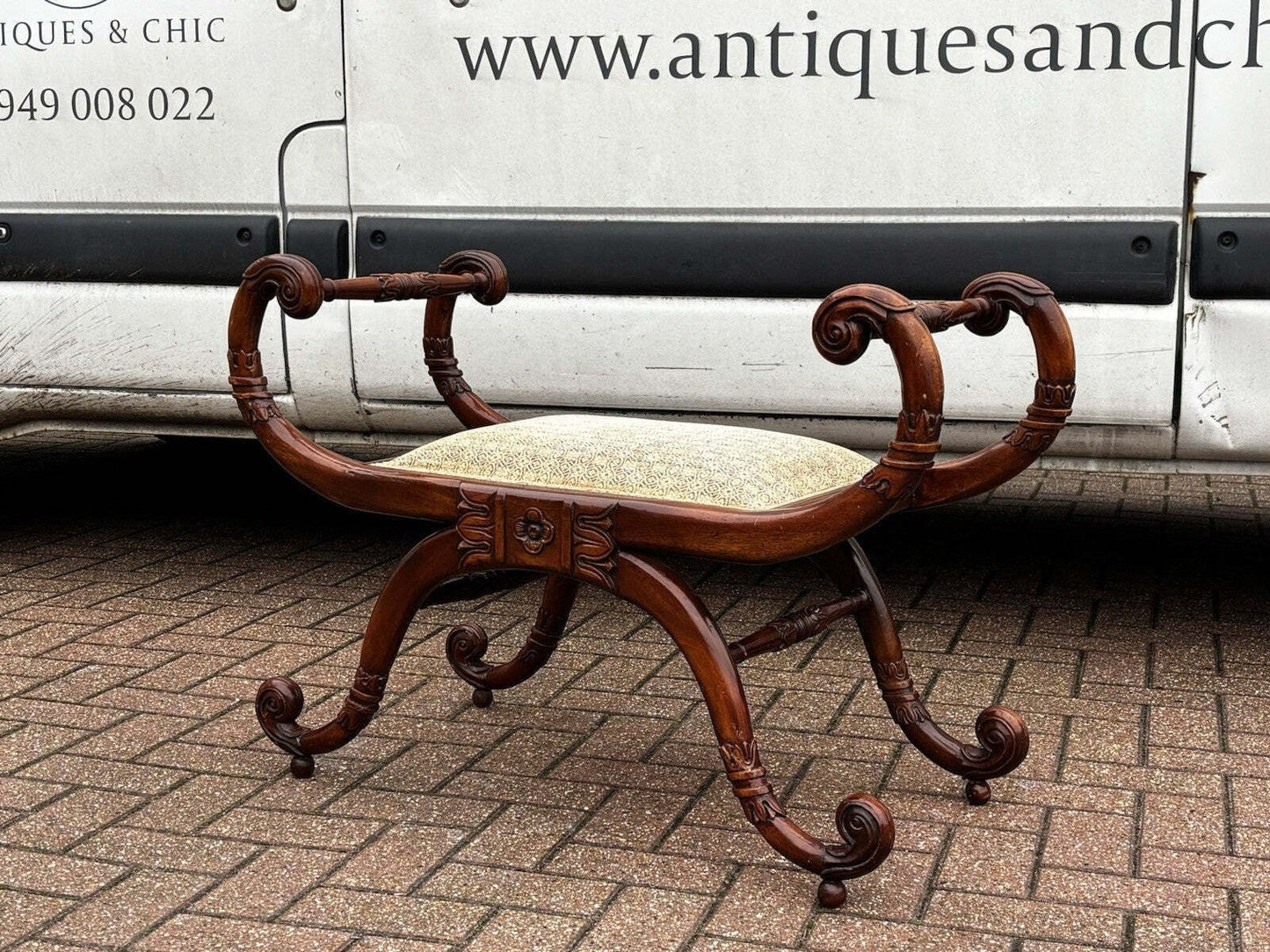 Vintage Stylish Stool / Window Seat