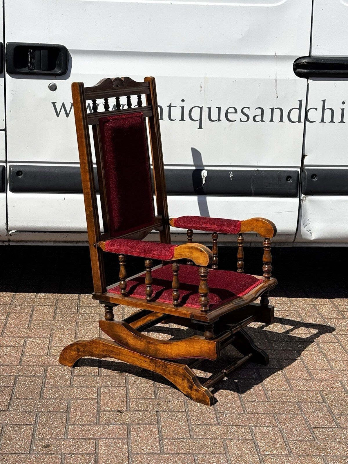 Vintage Victorian Rocking Chair, 1800s