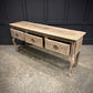 18th Century Carved Oak Dresser Base Carved Vintage Sideboard