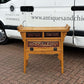 Oriental Console Table With 2 Drawers And A Cupboard.