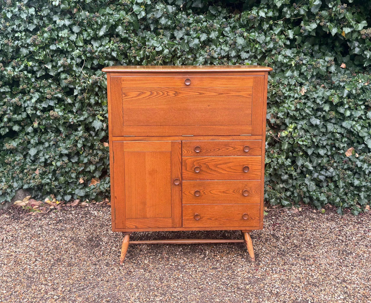 Vintage 1950's Ercol 330 Serving Drinks Cocktail Cabinet