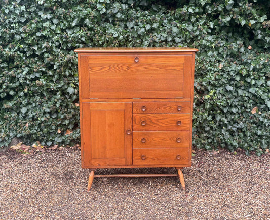 Vintage 1950's Ercol 330 Serving Drinks Cocktail Cabinet