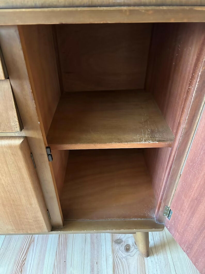 Mid Century Teak High Sideboard Nathan Vintage Highboard