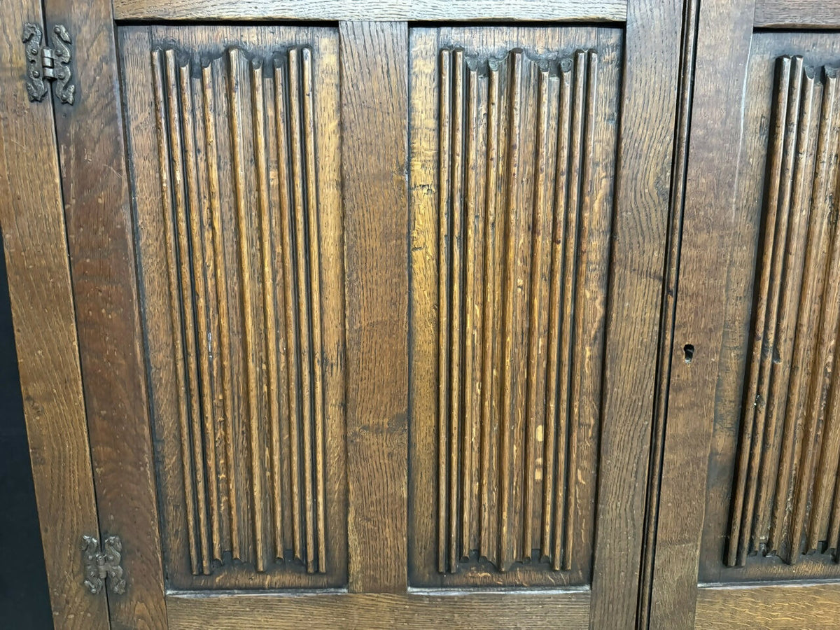 Narrow Oak Hall Cupboard