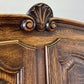 Wardrobe Vintage French Louis XVI Style Four Door Oak Carved Armoire LOT 6454