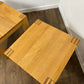 Pair of Modern Solid Oak Lamp Tables