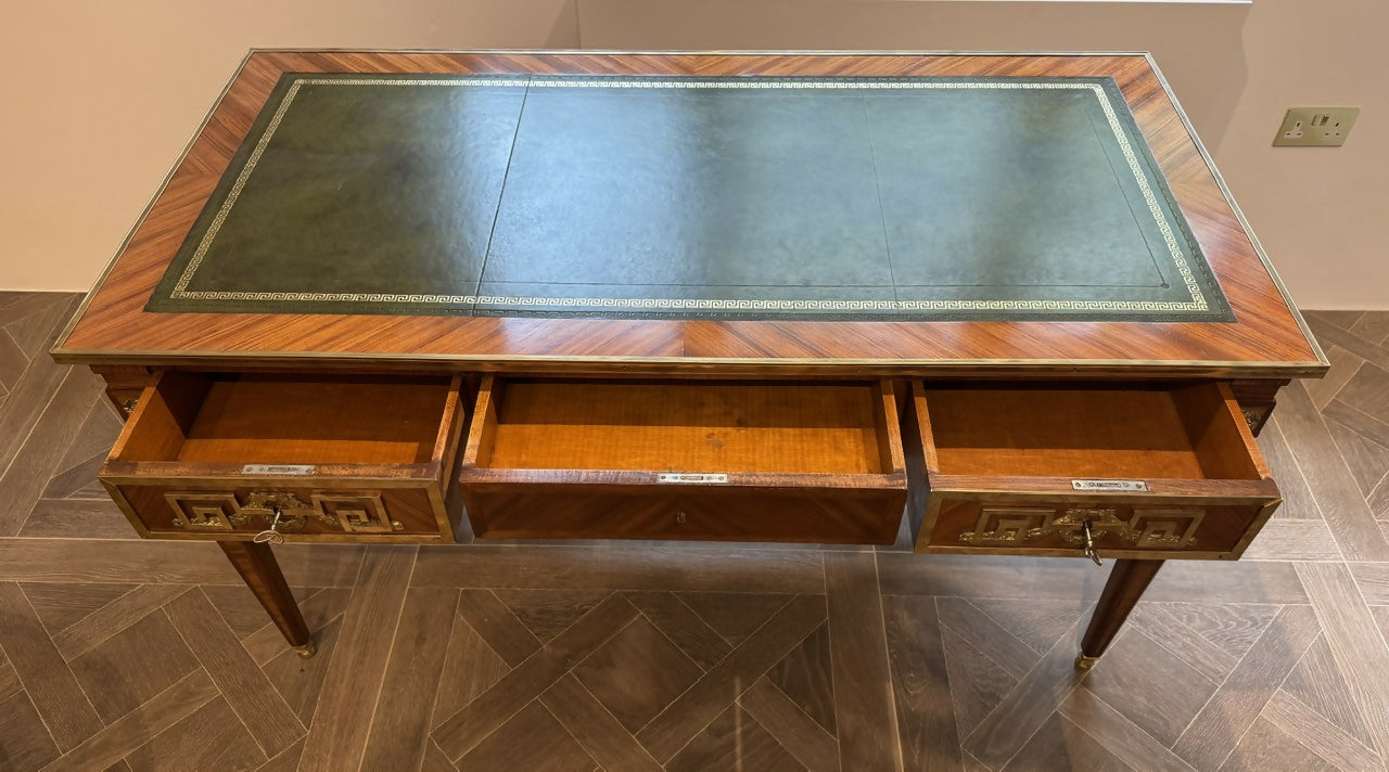 Fine Quality French Leather Top Writing Desk