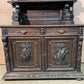 French Carved Oak Hunting Sideboard