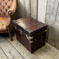 Luxury Hand Dyed Leather Campaign Chest