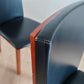 Per Hansbaek For Skovby Sm51 Danish Cherry Wood And Leather Dining Chairs