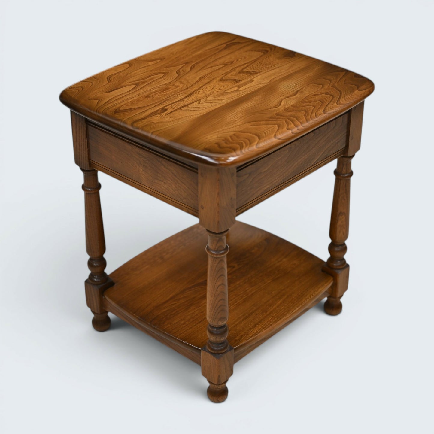 Ercol Lamp/Bedside Table Elm Golden Dawn Finish Mid Century Modern FREE Delivery