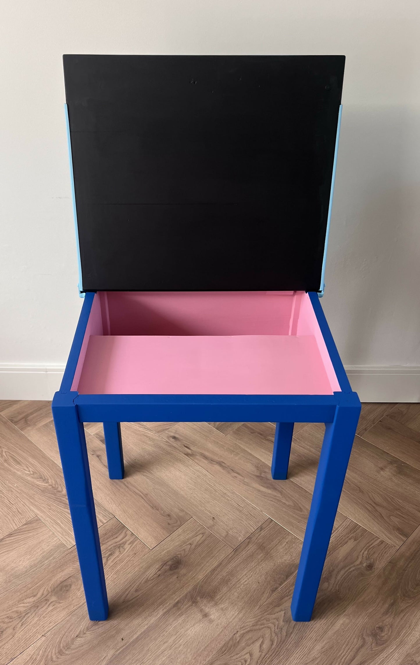 Upcycled Vintage School Desk | Chalkboard Lid & Storage Compartment | Kids Desk